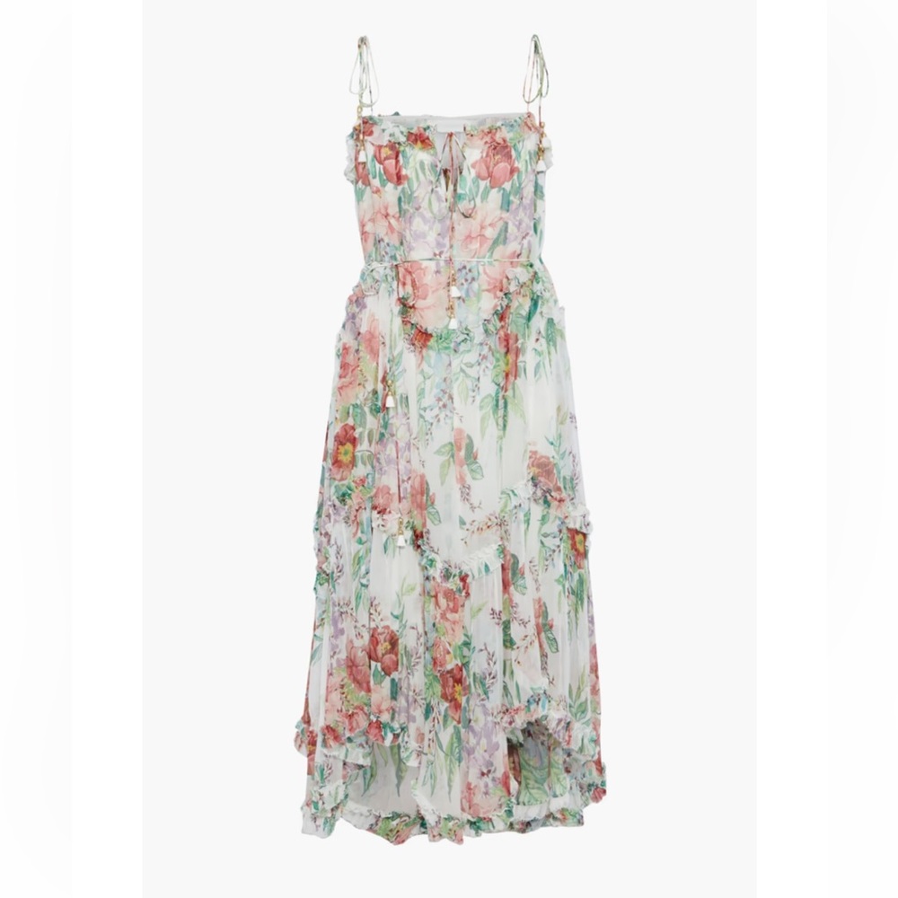 Zimmerman Floral Ruffle Midi Dress - Picture 2 of 2